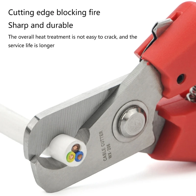 Electronics เครื่องตัดลวด 6.7 นิ้วคีมตัดสายไฟ Shear Cuttter ลวดอิเล็กทรอนิกส์กรรไกร WX-206