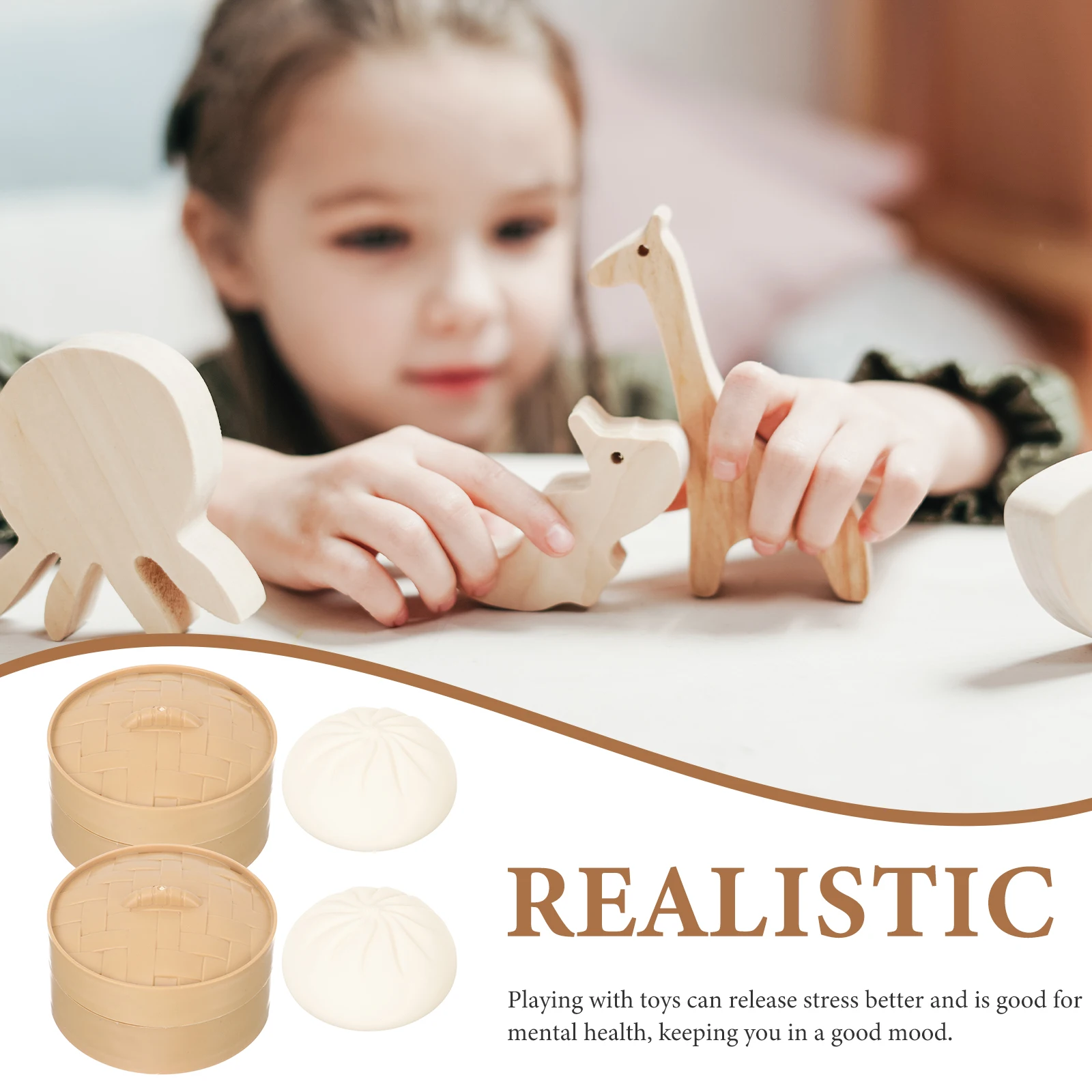 

2pcs Squeezing Relief Adults Sensory Items Lovely Pressure Squeezing Ball Squeeze Ball Anxiety Gift Kids Fidget