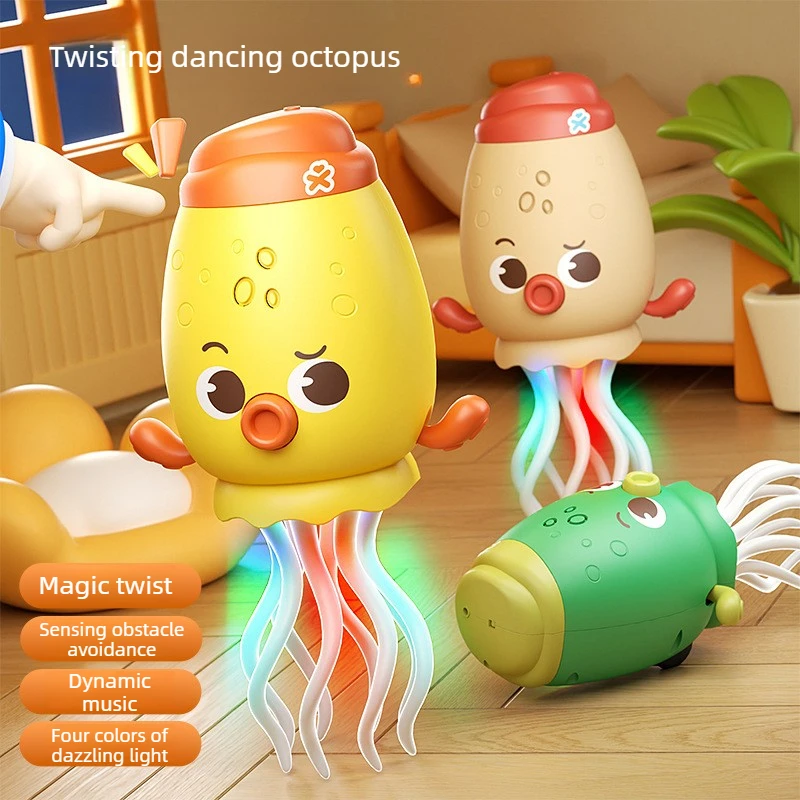 Magical Dancing Octopus Electric Induction Early Education Puzzle Music Octopus Decompression Funny Toy Children Electronic Pets