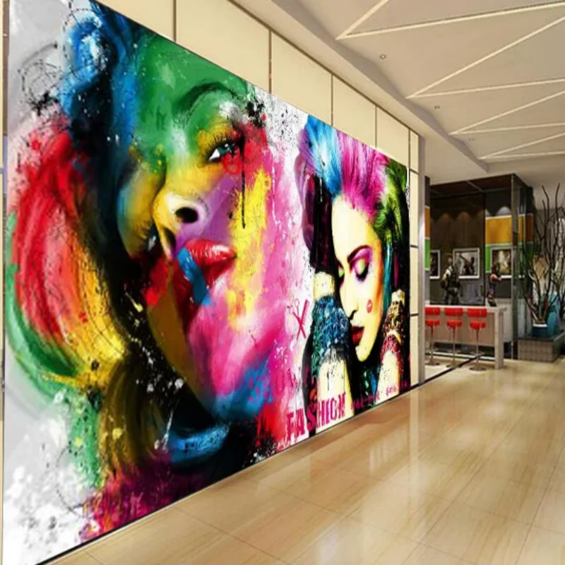 

3D Custom Wallpaper Mural Romantic Rose Nail Polish Decoration Beauty Salon Nail Salon Tooling Wall Personalized Super Beautiful