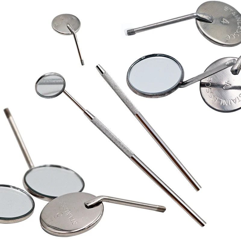 Dental Sterilizable Mouth Mirrors Checking Mirrors Stainless Steel Teeth Whitening Clean Oral Supplies  Dentristry Tool