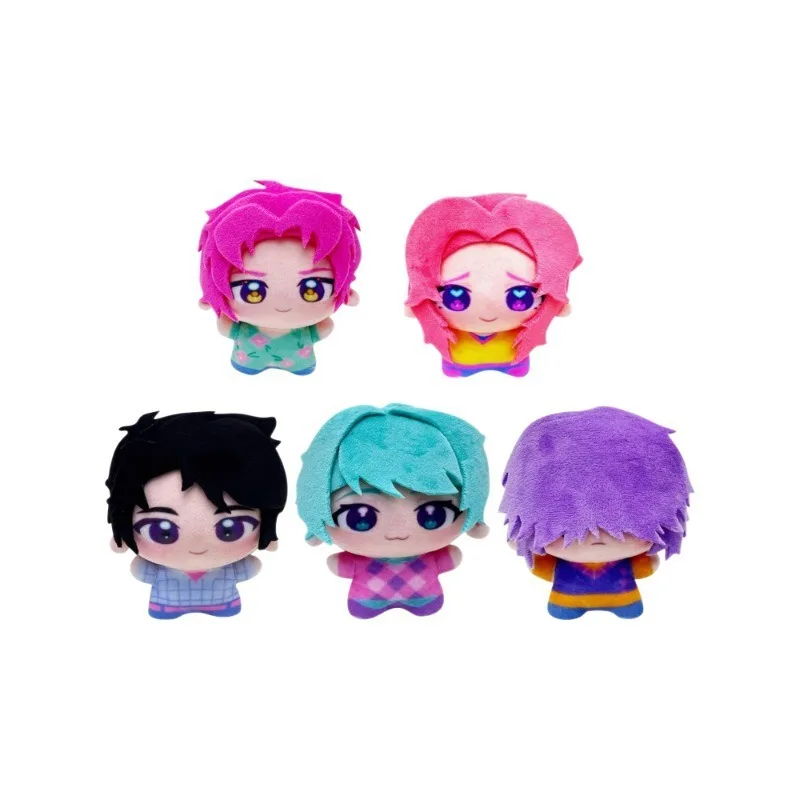 Kpop Demon Hunters Peripheral Q Version Stuffed Plush Toy Doll Cute Cartoon Print Plush Soft Children Sleeping Pillow Doll Gifts