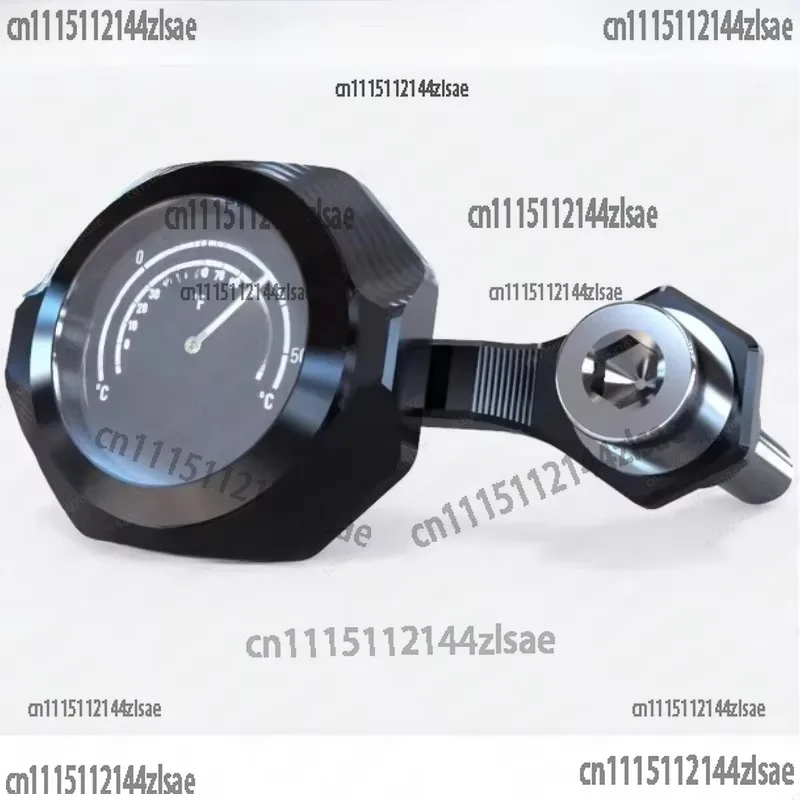 1pcs Motorcycle Watch Clock Thermometer 8-10MM Rearview Mirror Thermometer Mount Temp Gauges for Motorcycle