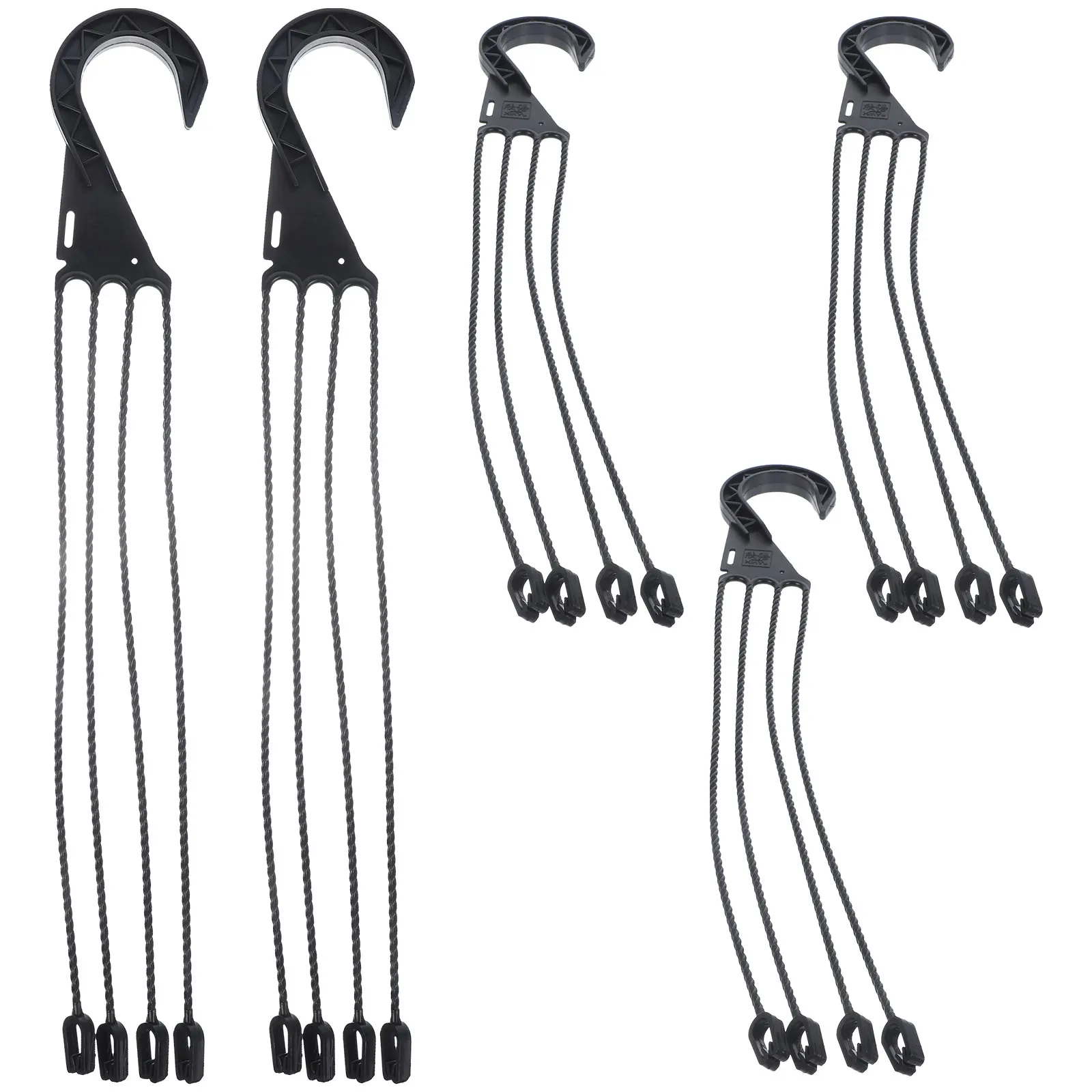 

5 Pcs Hanging Basin Hook Basket Flower Pot Hangers Flowerpot Plastic Hooks Planter Short Wall for Kitchen Potted Bracket