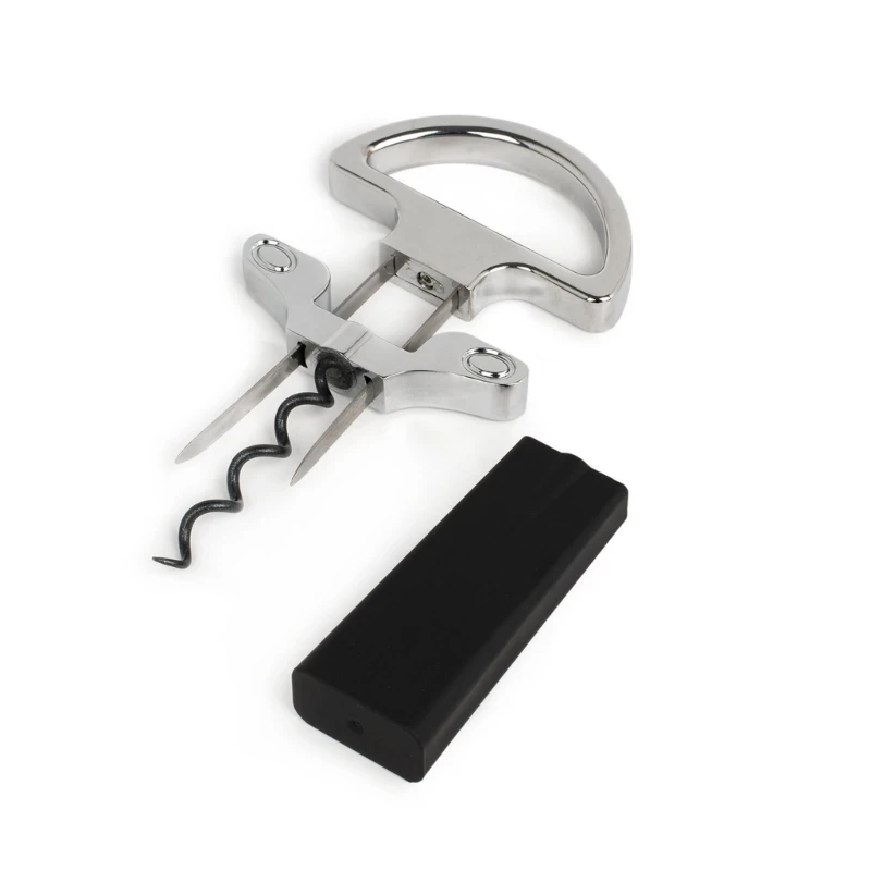 

Premium Metal Wine Bottle Opener Set With Ergonomic Handle For Simple Removal B03E