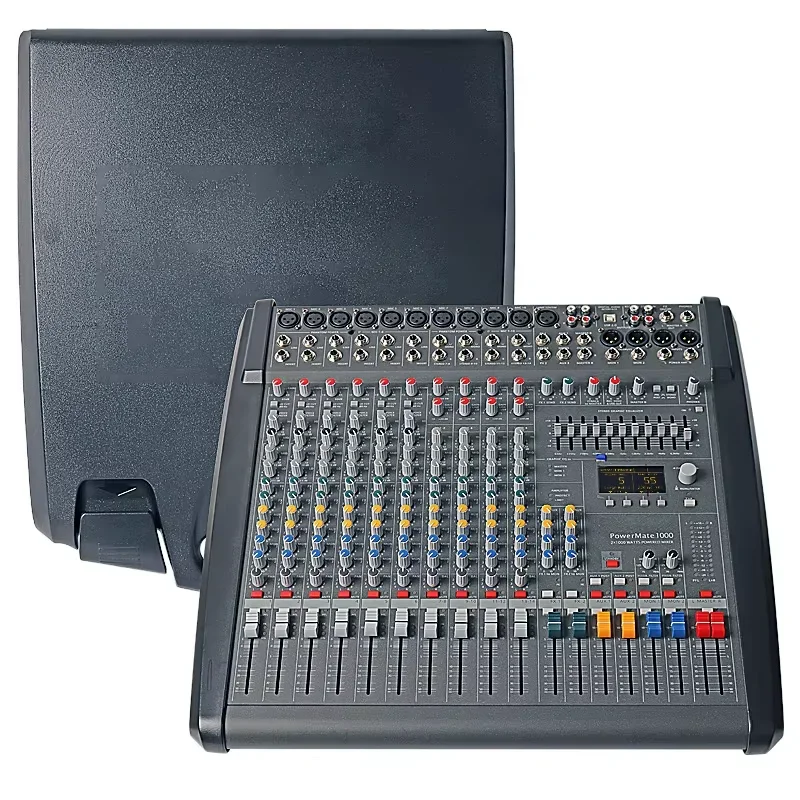 High Quality Wholesale Powermate 1000-3 Mixer Dual 99 DSP Professional Digital Audio Mixer Mikser