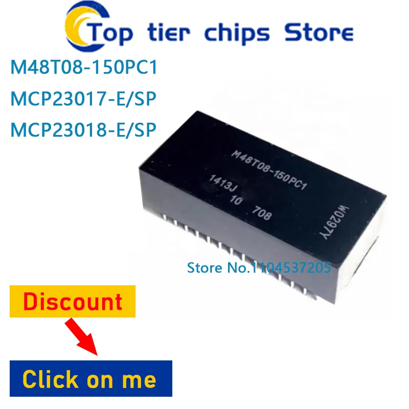 1PCS~5PCS/LOT  M48T08-150PC1 MCP23017-E/SP MCP23018-E/SP DIP 100% NEW