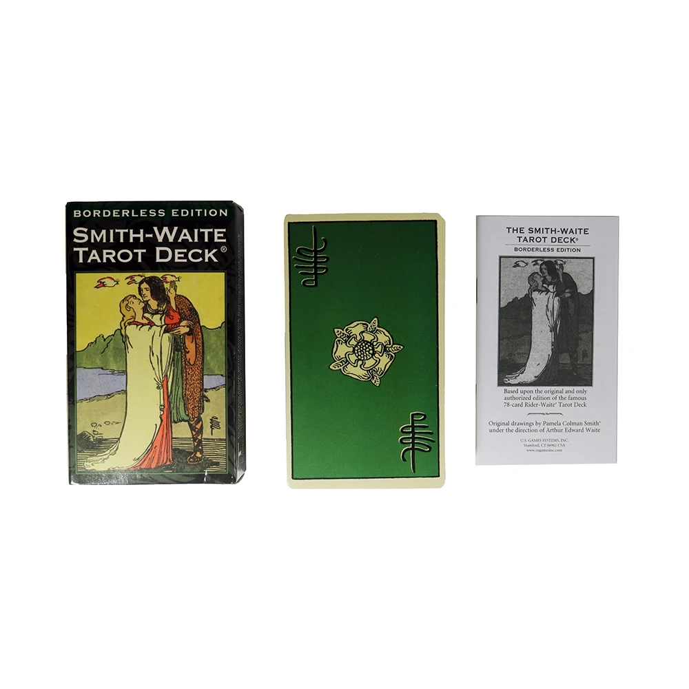 Smith-Waite Divination Tarot Deck Borderless Cards .tarot cards with guide book.tarot cards for beginners.tarot deck.tarot cards