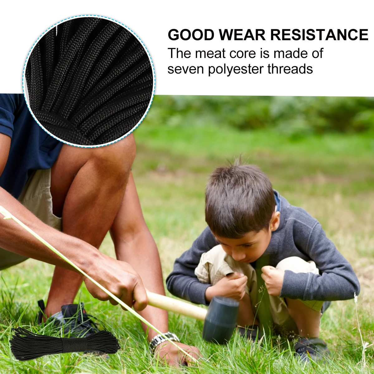 

30M 4Mm 7 Strand Paracord Rope Camping Climbing Hiking Clothesline Survival Lanyard Tent Guy Line Durable Strong Outdoor Gear