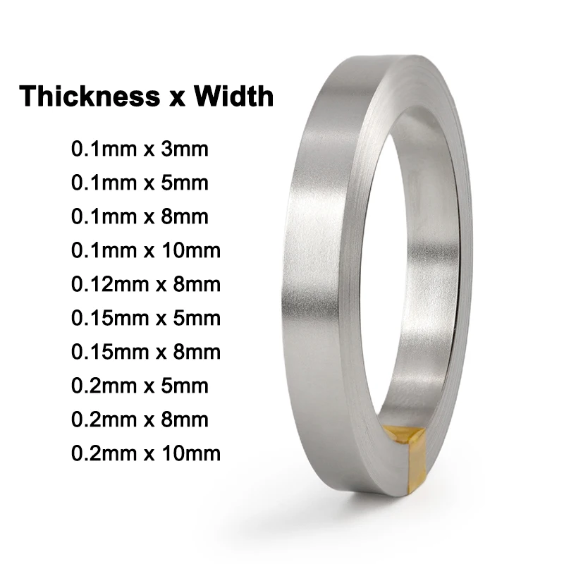 

Никелированная лента 10 м/рулон, 0.1/0.12/0.15/0.2 мм, стальная лента для точечной сварки, для соединителей литий-ионных аккумуляторов 18650/21700, инструменты для DIY