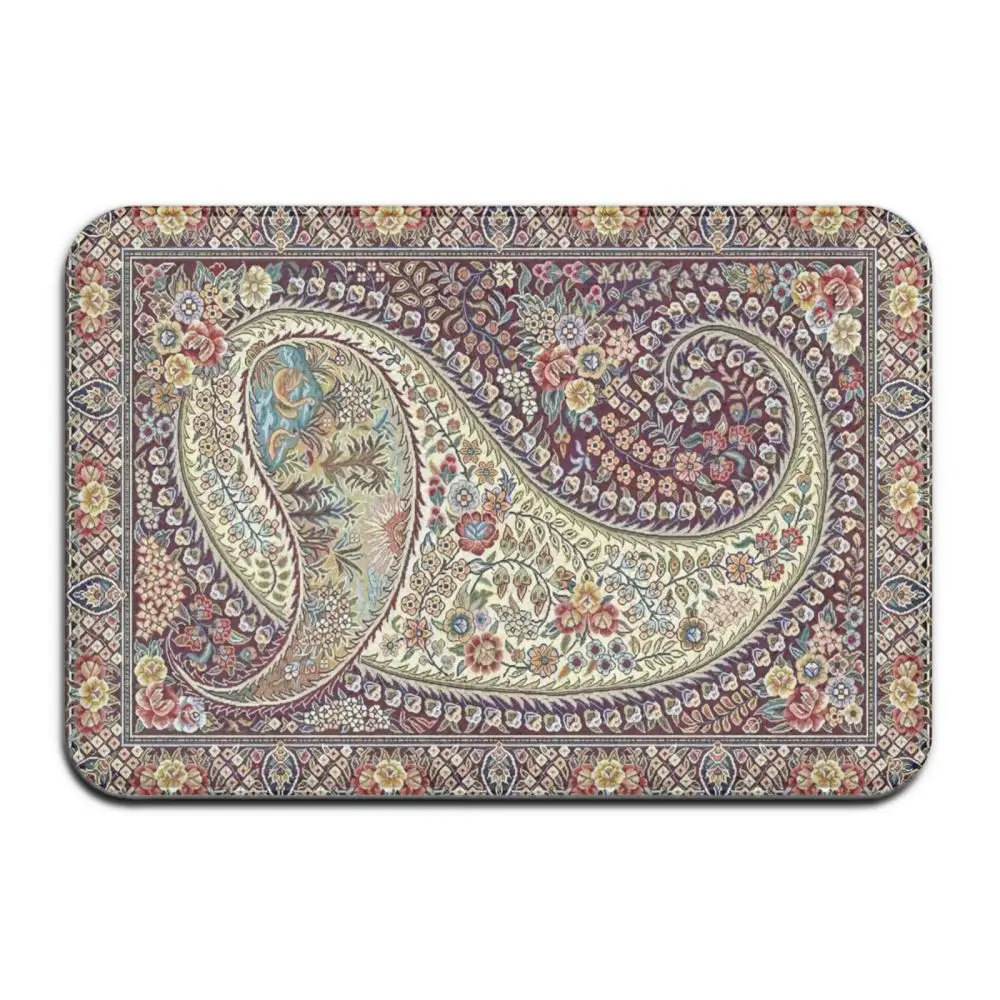 Persian Style Entrance Door Mat Non Slip Kitchen Living Room Rug Entrance Door Bathroom Mat Indoor Carpet Doormat Home Decor