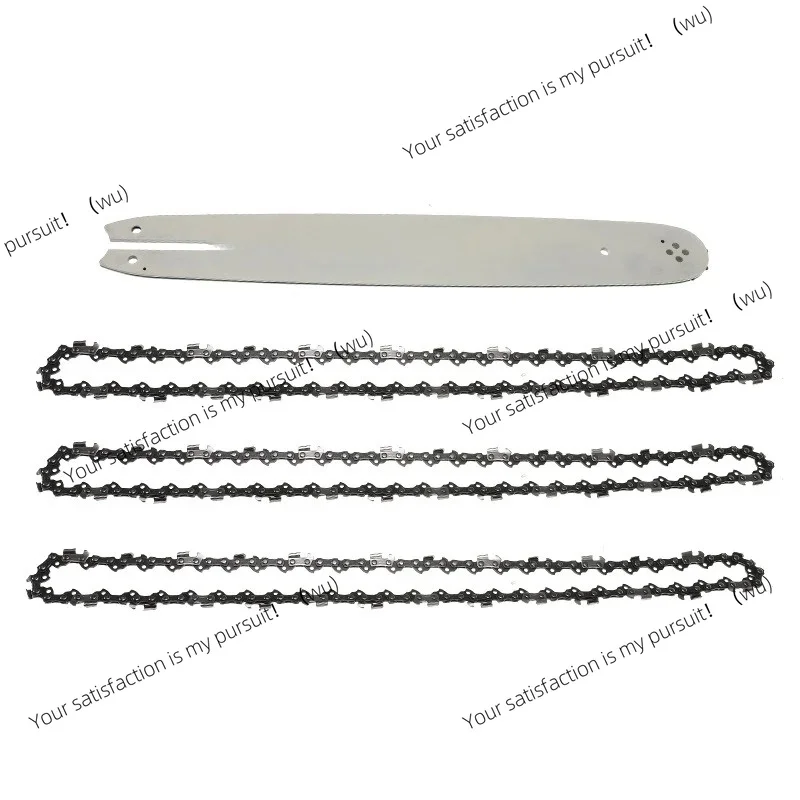 For STIHL 009 012 021 E180 MS180 MS190 MS250 16 Inch Chain Saw Guide Bar with 3Pcs Chains