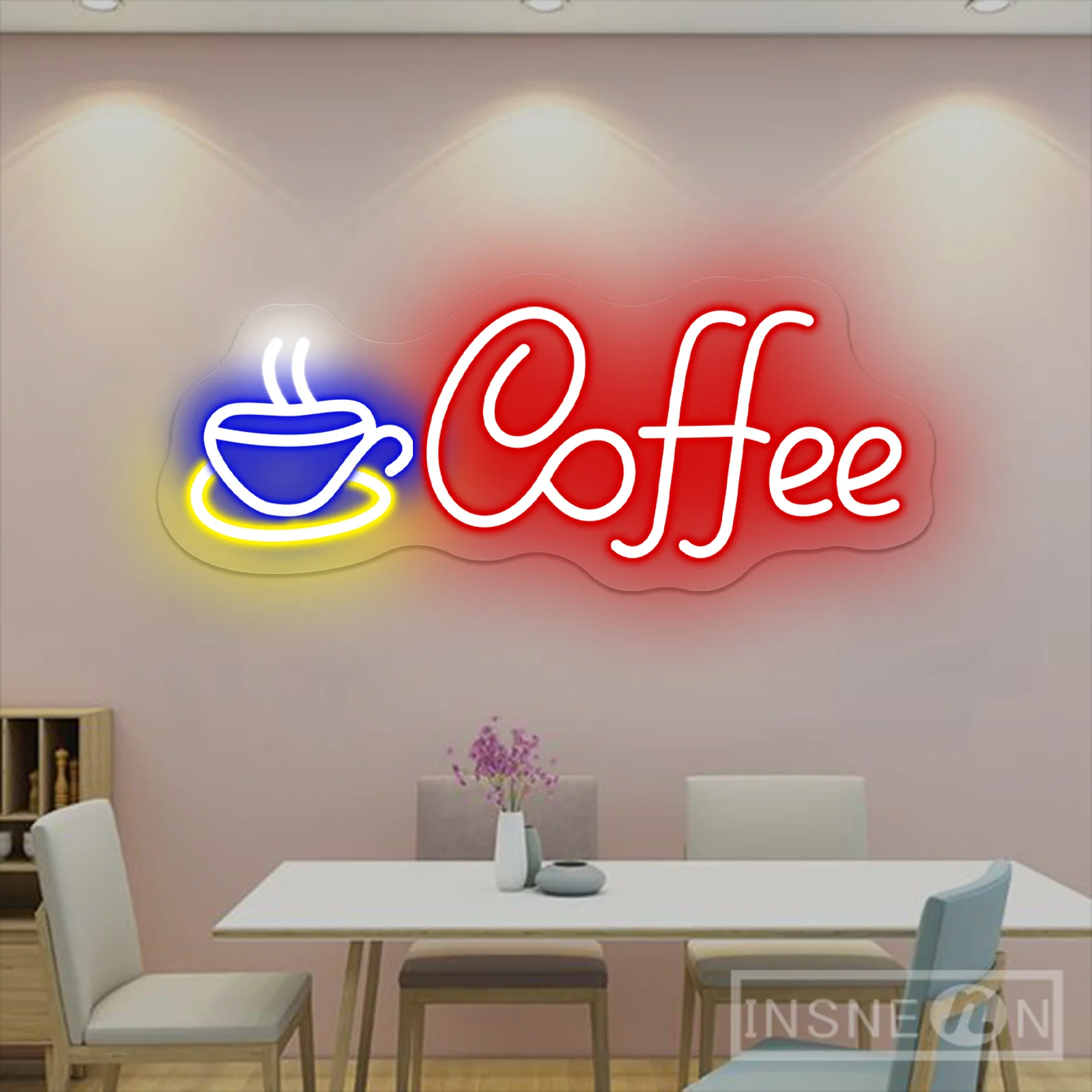 Coffee Neon Wall Sign for Coffee Bar Wall Art Sign Neon Lamp Indoor Shop Cafe Restaurant Houtel Decorative Gift Night Light Sign