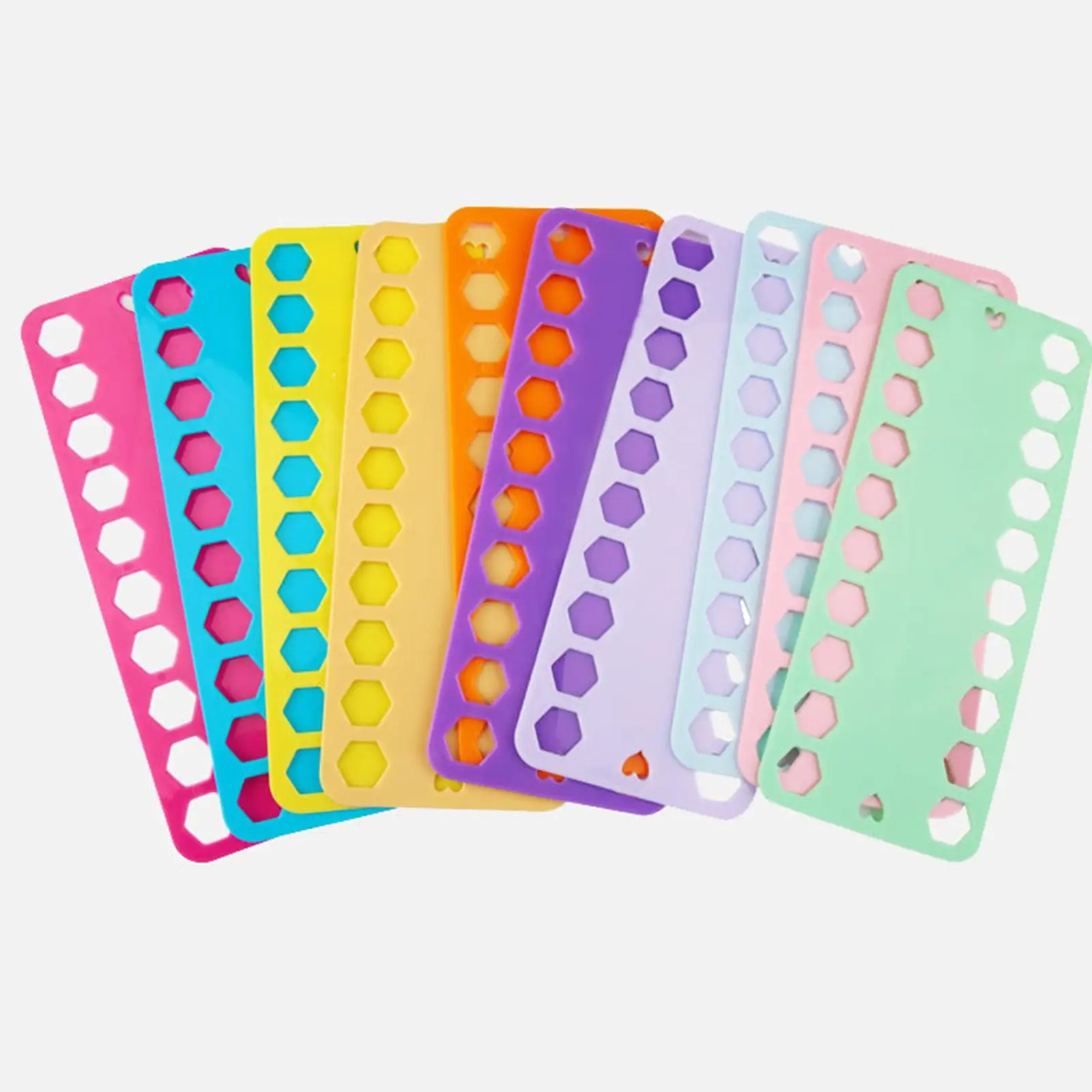 Multi Color Thread Holder PET Material Floss Organizer Winding Plate for Cross Stitch and Yarn for Knitting Storage Solutions