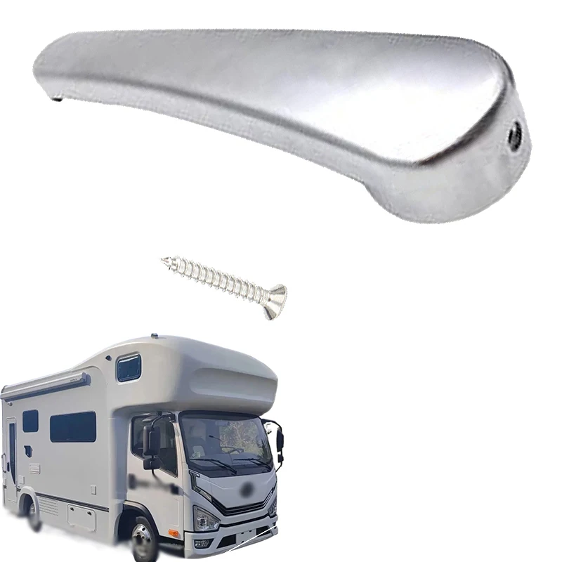 1PC RV Silver Toilet Door Handle For Elddis Compass Bailey Hymer Caravan Or Motorhome Interior Door Hardware