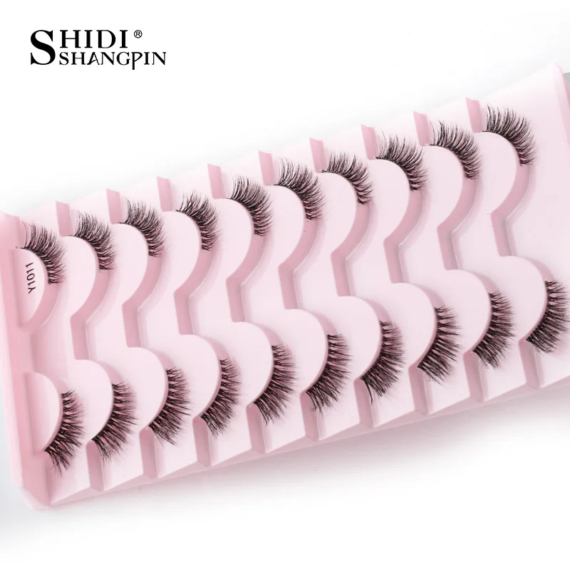 YSDO 3/10 paires demi cils chat cils naturels longs faux cils à la main moelleux 3D vison cils Extension maquillage maquiagem