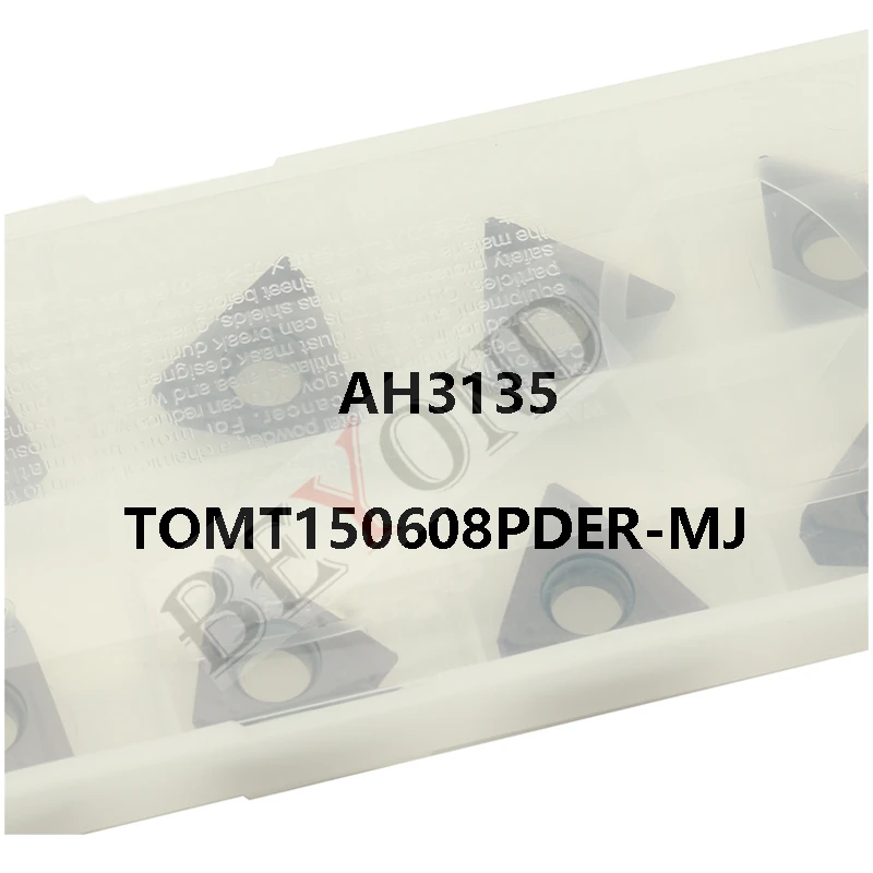 

100% Original TOMT150608PDER-MJ AH3135 TOMT 150608 TOMT150608 PDER Carbide Milling Inserts Lathe Cutter CNC 10pcs/box