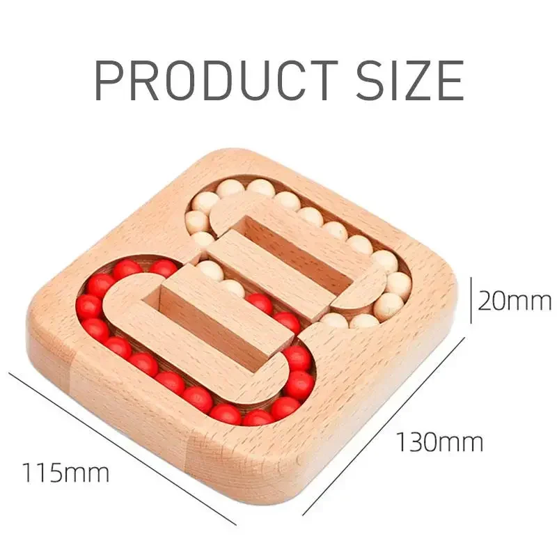 Holz Rolling Magical Bean Cube Balls Puzzle Ball Spielzeug Luban Lock für Kinder Pädagogische Frühe Bildung Puzzle