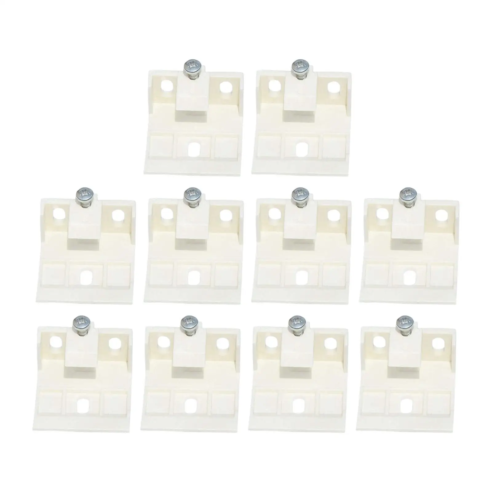 10x Folding Blinds Support Frame for Stanard Pull Cord 3/4 Inner or Outer Installation Portable Stable Blinds Shade Clips