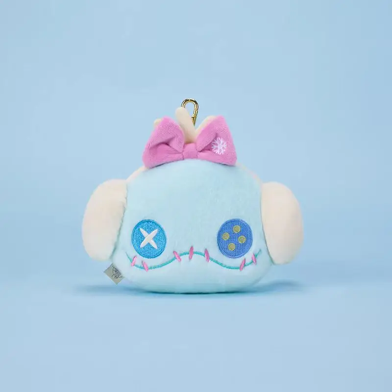 Disney Stitch Snowman Scrump  Plush Keychain - Cute Christmas Gift, Soft Stuffed Toy Holiday Souvenir Keyring for Kids Fans