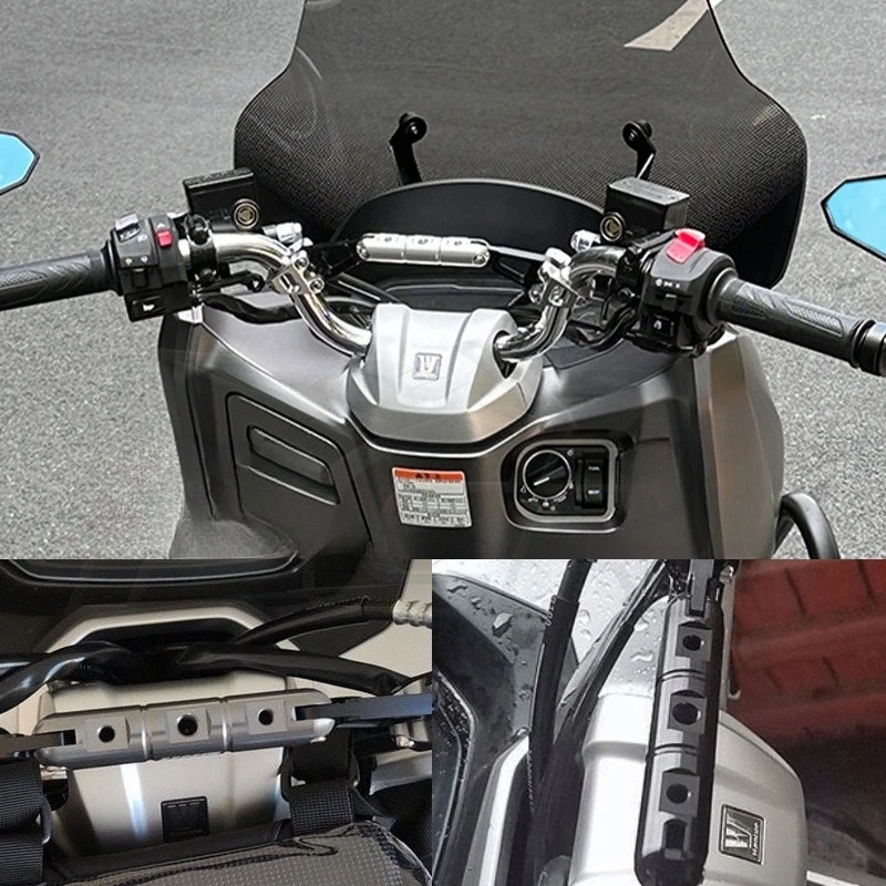 For HONDA PCX 125 150 160 PCX125 PCX150 PCX160 Motorcycle Crossbar Handlebar Extender Light Lamp Bracket Phone Stand GPS Holder