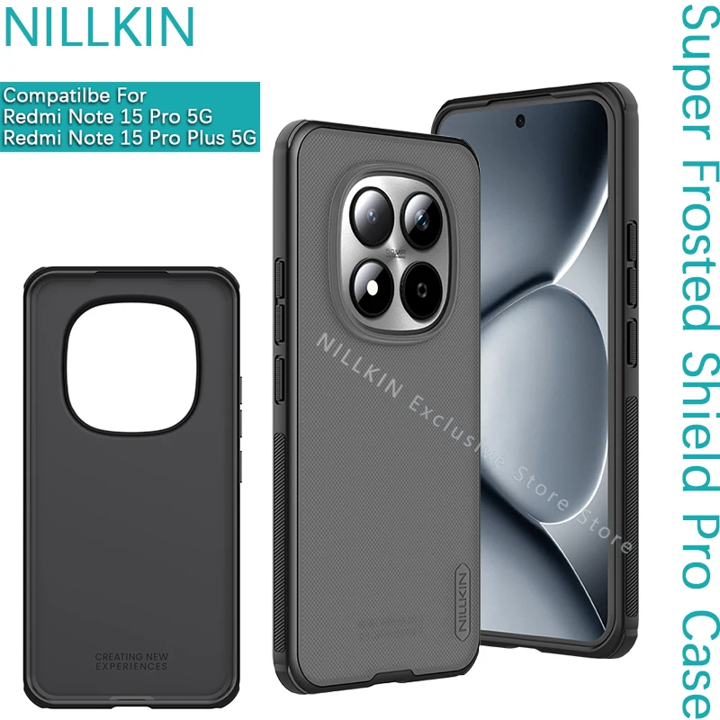 

Чехол Nillkin для Redmi Note 15 Pro Plus/Note 15 Pro 5G Super Frosted Shield Pro, твердость противоударного защитного чехла