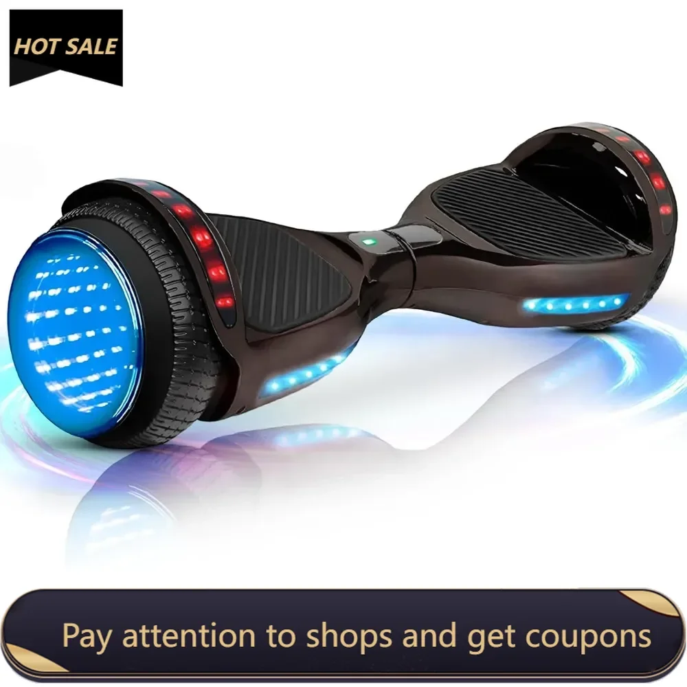 

Hoverboard,6.5" Two-Wheel Self-Balancing Hover Board with Bluetooth Speakers and Fashion LED Lights for Kids