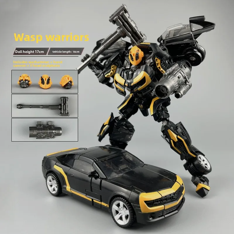 

17cm Deformation Toy TW1025B Dark Bumblebee Warrior Movie SS49 Car Boy Robot Model Gift