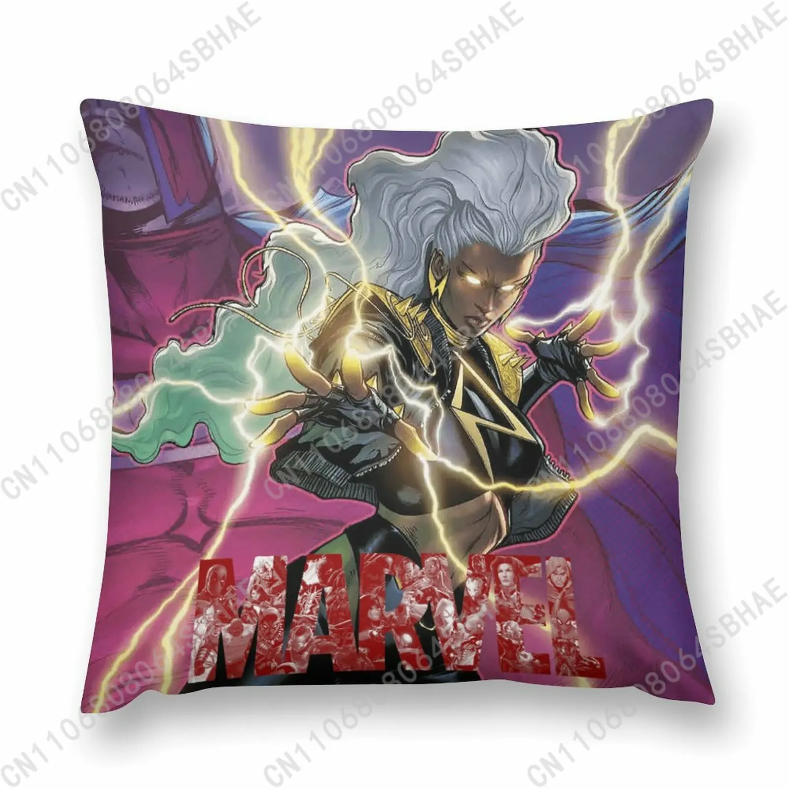 

Marvel Storm Custom Pattern Short Plush Pillow Cover Soft Short Fur Cushion Living Room Personalized Decor Cosplay