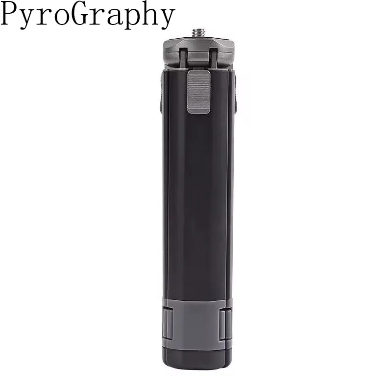 

PyroGraphy Two-stage Aluminum Extension Tripod with MINI Ball Head Dual Cold Shoe Mounts for Mirrorless Cameras Smartphone Clamp