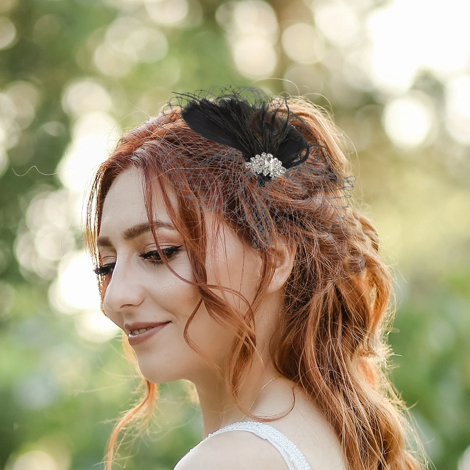 

Fascinator Hair Clip Mesh Durable Lightweight Headpiece for Wedding Bridal Tea Party Banquet Accessories