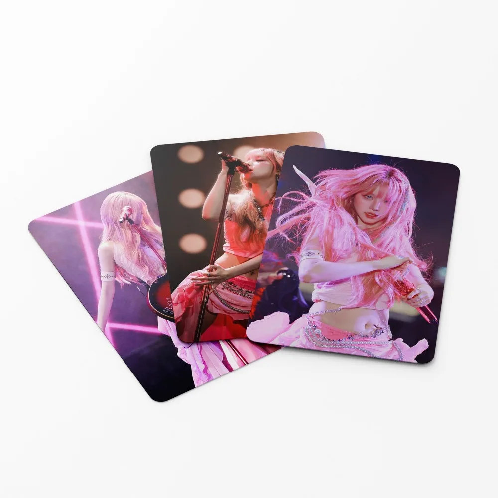 55Pcs Kpop Song Yuqi Exquisite Photo Small Card Album Stickers LOMO Greeting Card YUQI Gift Postcard Photo Card