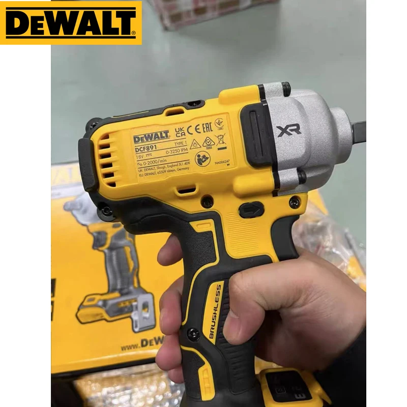 DEWALT DCF891 Cordless Impact Wrench With Hog Ring Anvil Tool Only 812N.m High torque Dewalt Professional Power Tool