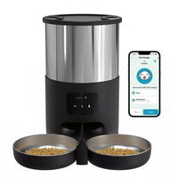 4L Large Capacity APP Pet Feeder Large Capacity Stainless Steel Food Bucket Automatic Cat and Dog Feeding Bowl