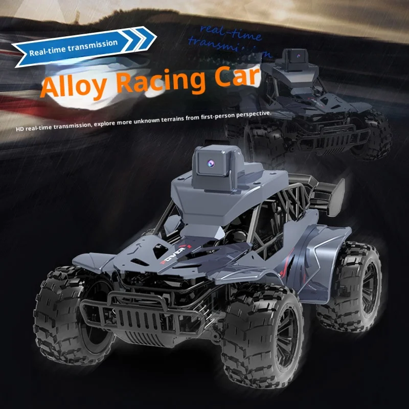 سيارة التحكم عن بعد المصنوعة من خليط معدني مع كاميرا عالية الدقة، شاشة عرض في الوقت الحقيقي، سيارة RC للطرق الوعرة لسباق الانجراف، لعبة رائعة هدية للأولاد