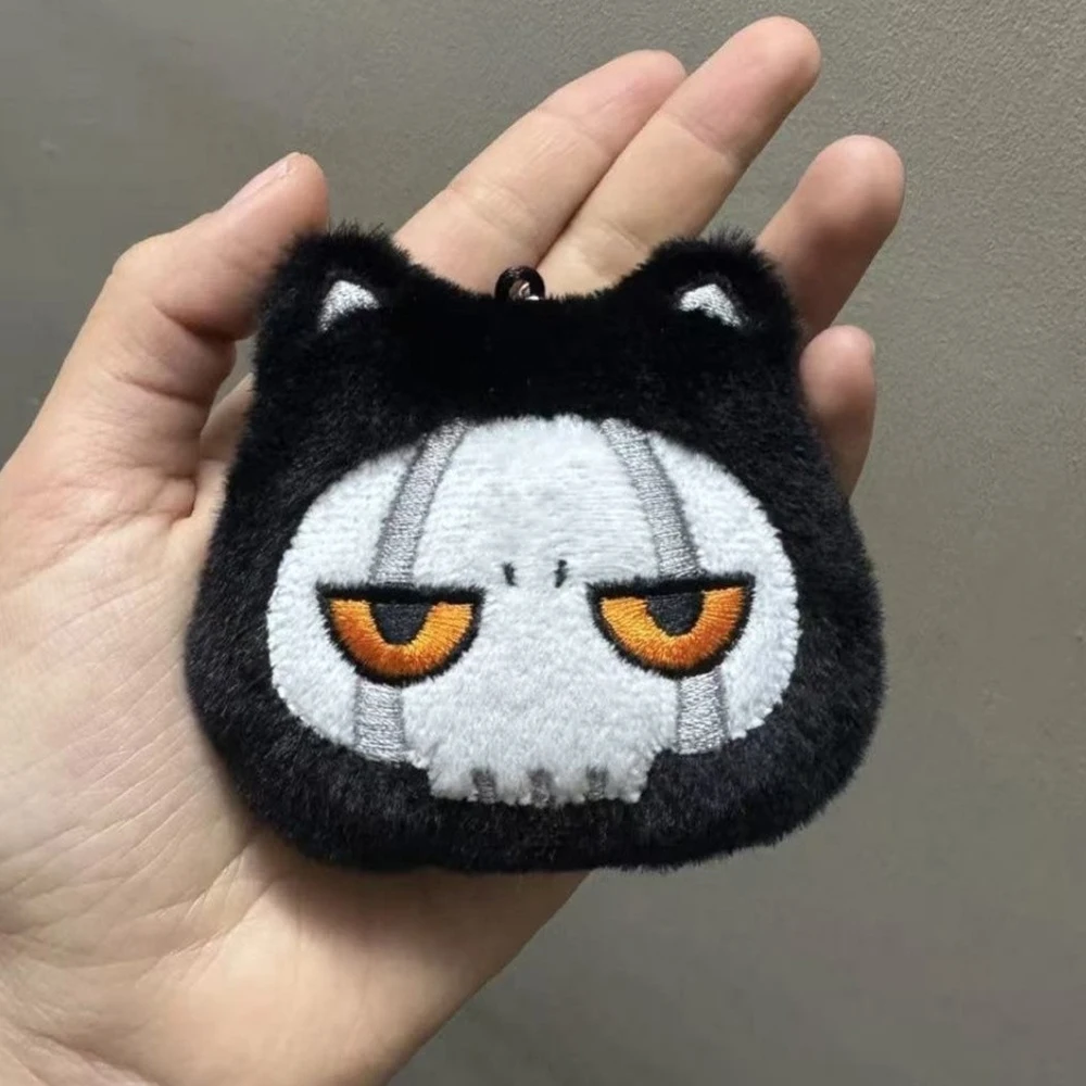 Game Ghost Simon Riley Cosplay Keychain Q Version Plush Cotton Doll Skeleton Backpack Pendant Keyring Accessories