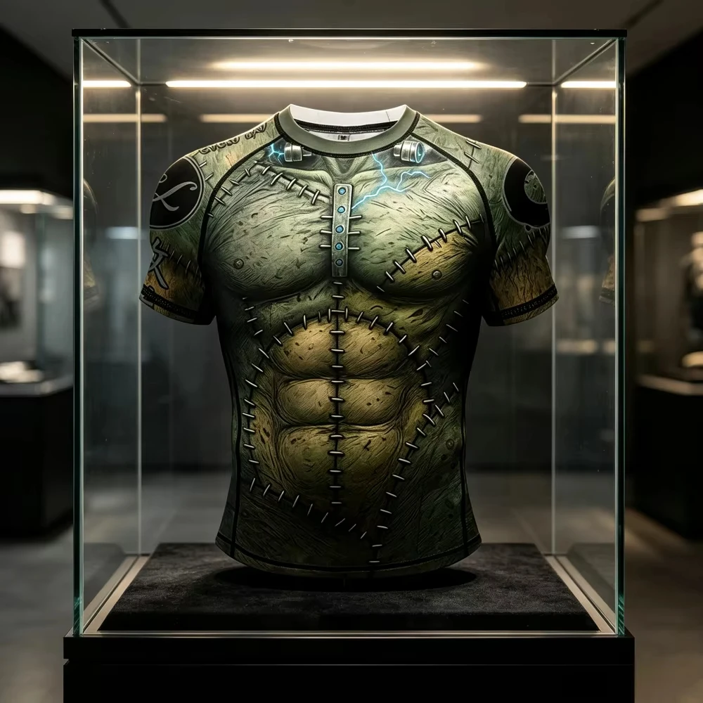 New Brazilian2026-27 Hot Sale Jujutsu Fun Theme Tight Speed Drying Training Clothes Fighting Fitness Sports Family Children Tees