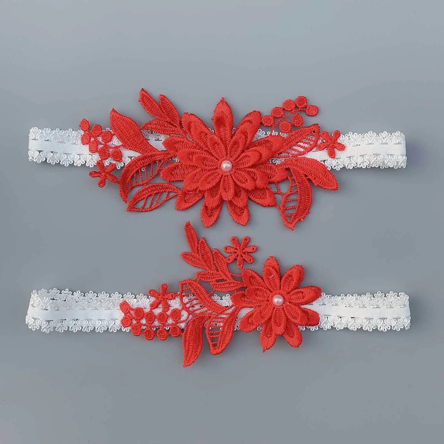 Porte-jarretelles de mariage sexy, accessoires de cosplay de la mariée, nœud papillon, fleur, dentelle, anneau de jambe élastique, jarretière de jambe de patients, lingerie de mode