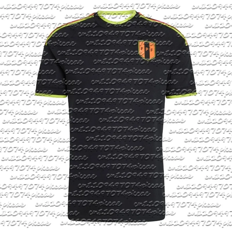 Nueva Llegada 2026, Camiseta de Fútbol FPF Perú para Hombre, Mujer, Juvenil y Adulto, Transpirable, de Secado Rápido, Uniforme de Fútbol Negro y Verde Neón