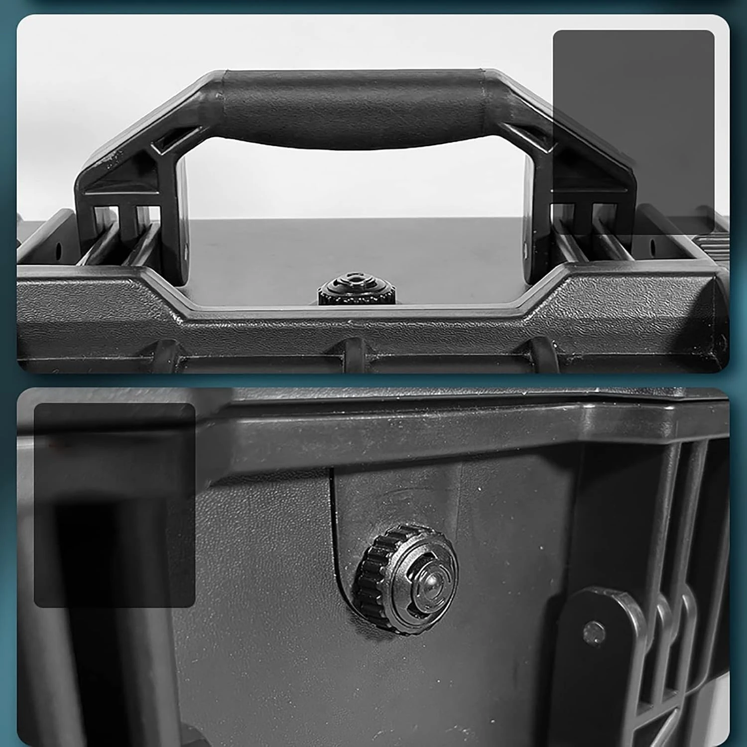 Outdoor Maintenance Shockproof Toolbox Waterproof Drop Resistant Garage Organizer with Exhaust Valve for Hardware Storage