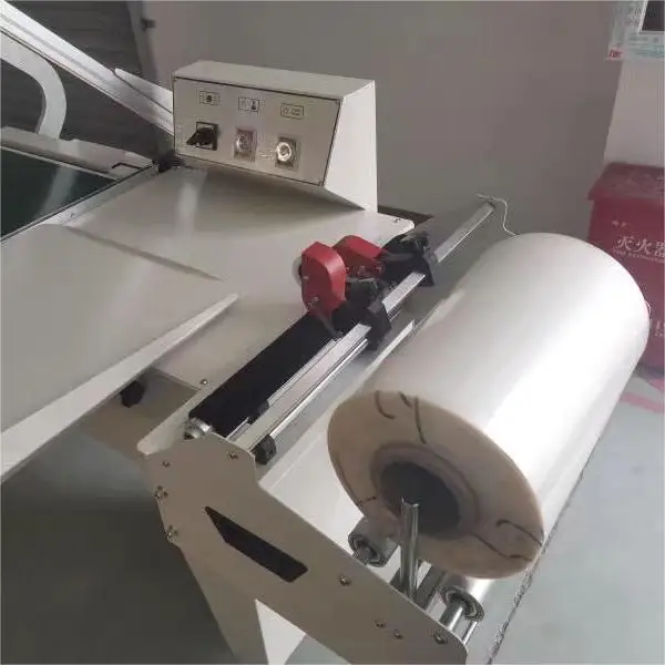 Semi-automatic manual sealing and cutting pof film machine automatic thermo shrinking wrapping packing machine