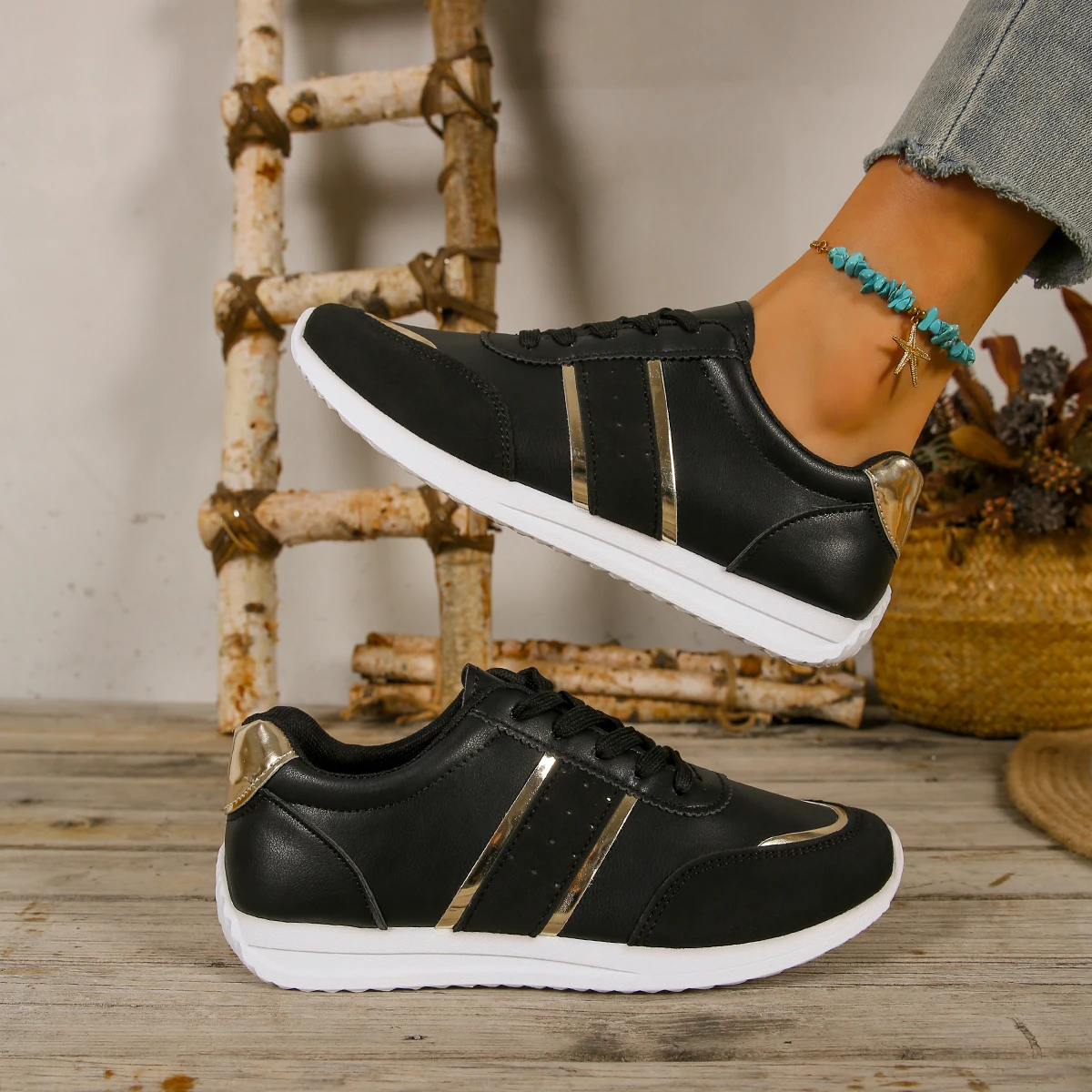 

Женские кроссовки, весенние уличные кроссовки, легкие кроссовки на платформе, женские кожаные лоскутные повседневные спортивные туфли, женская обувь