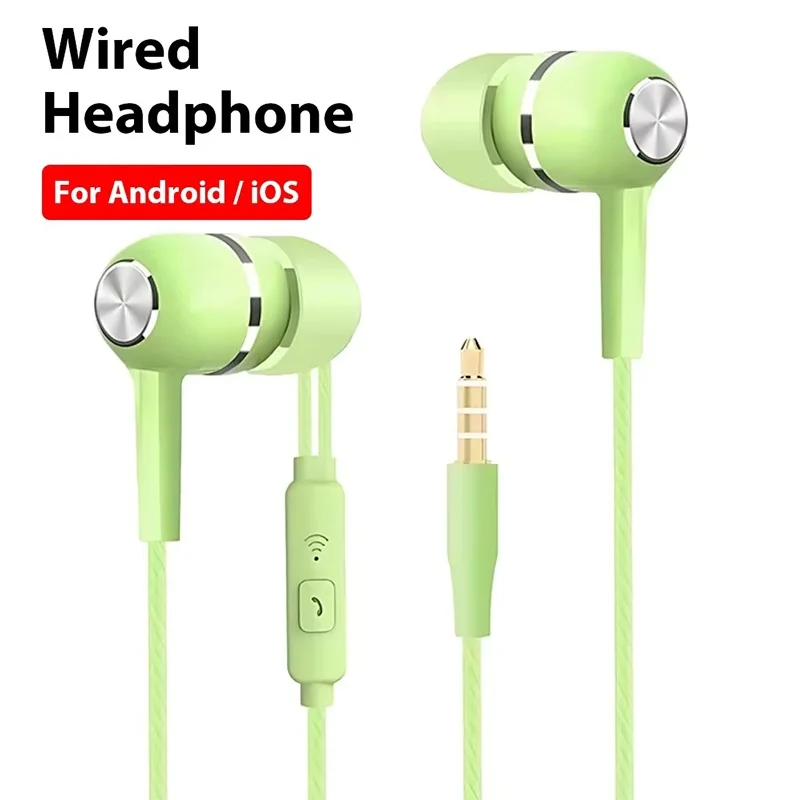 Sport Earbuds 3.5mm Wired Headphones For Smartphone PC Laptops Daily Commute Audio Supplies Audio Running Exercise Music Earbuds