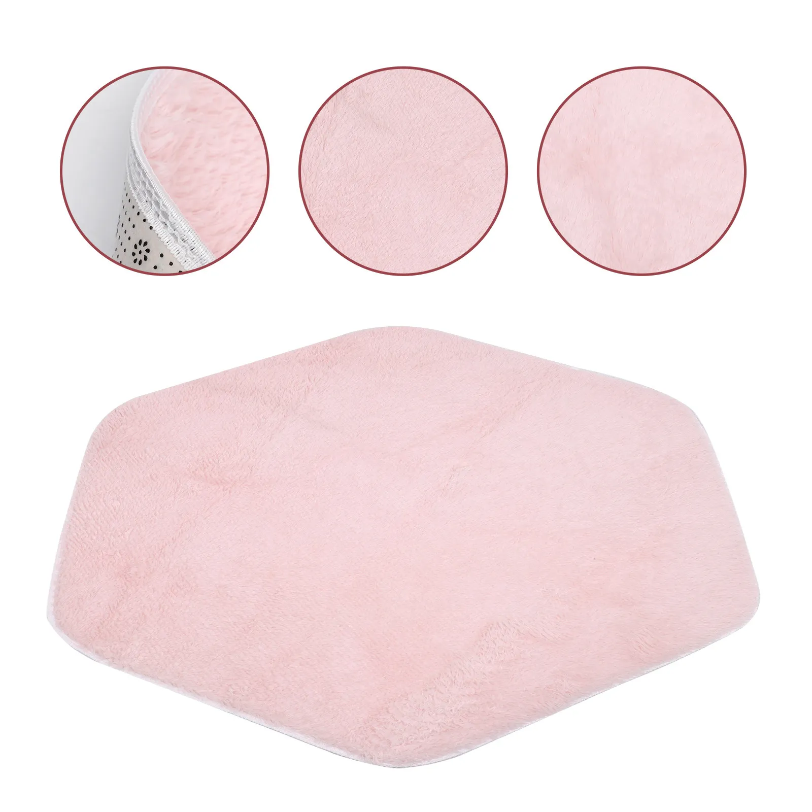 Hexagon Play Tent Rug Soft Thick Pad for Nursery Room Play Mat Playhouse Cushion Carpet Tent Mat