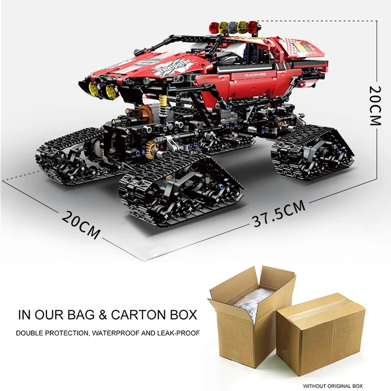 Schimmel Koning 18010 Technische Polar Exploer Modelbouw MOC Racing Truck Bakstenen Montage DIY Speelgoed Kerstcadeau Voor Kinderen Volwassenen
