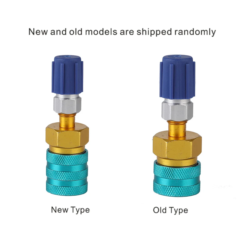 منخفضة الجانب مقرنة سريعة QC1234L + 13LS5V1 النحاس R1234YF-R134A لأنظمة التيار المتردد الأوروبية الأمريكية موصل محول المبردات