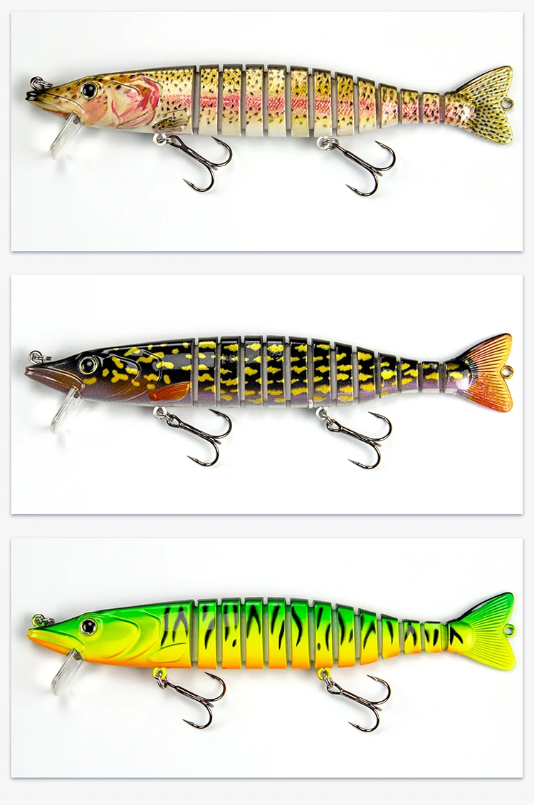 165mm 34g Angeln Lockt Jointed Wobbler Swimbait Sinking Wobbler Für Hecht Forelle Bass Trolling Künstliche Harten Köder Tackle – Detail 12