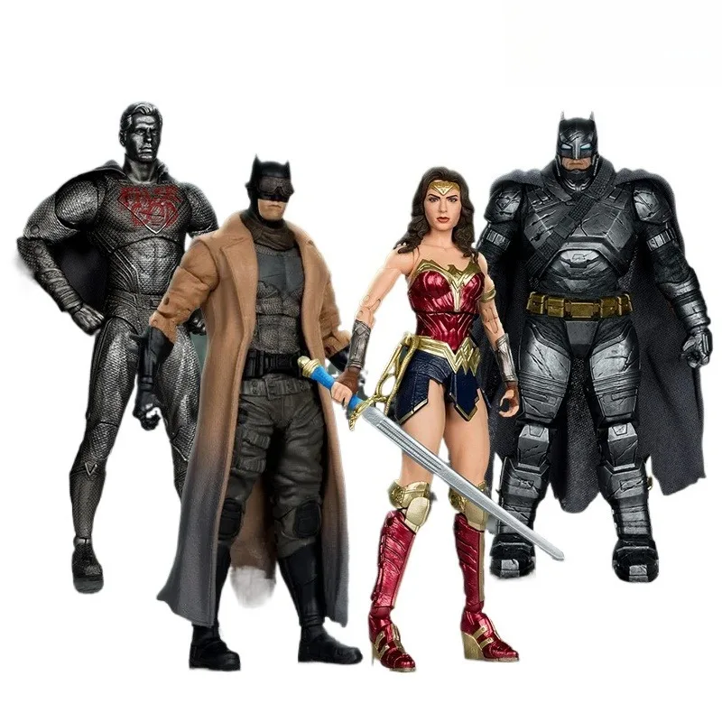 

McFarlane Toys BVS Armored Batman, Wonder Woman, Desert Batman, Superman 7" Action Figures Set Collectible Model Toys