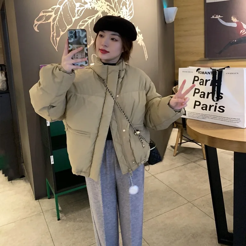 2023 New Women Down Jacket Winter Coat Short Parkas Slim Fit Outwear Versatile Leisure Time Given To Philandering Overcoat