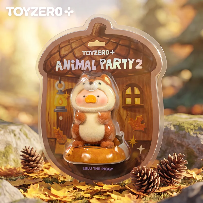 TOYZERO canned pig LuLu animal party series 2 elevator squirrel tide play figure ornament Anime Doll Decor Toy Gift